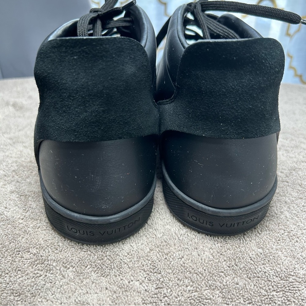 VGUC black Vintage Louis Vuitton men’s sneakers shoe size 8.5 - Picture 6 of 7